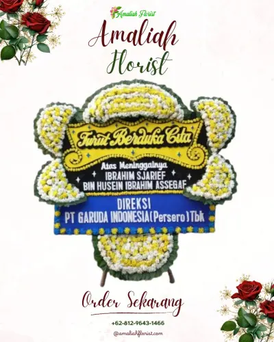 Papan Bunga Duka di Sebatu