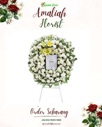 Krans Bunga Duka Cita di Sebatu